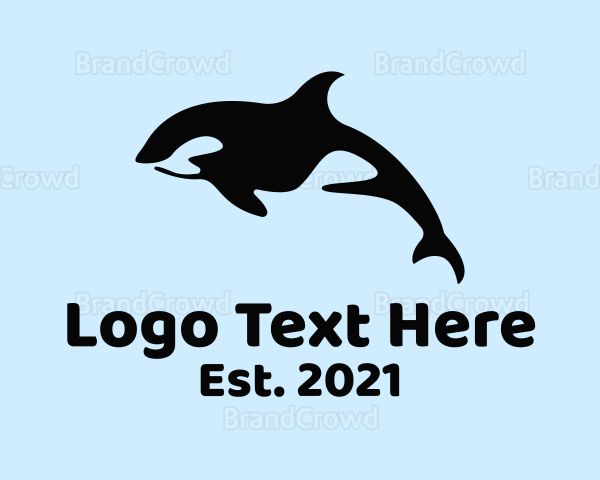 Marine Orca Mammal Logo