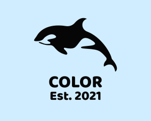 Fisherman - Marine Orca Mammal logo design