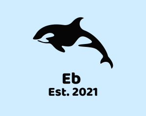 Lazy - Marine Orca Mammal logo design