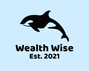 Fisherman - Marine Orca Mammal logo design