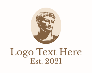 Man - Ancient Roman Emperor logo design