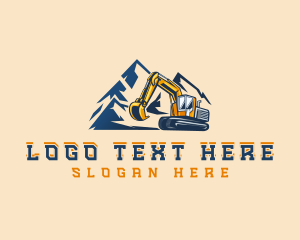 Digging - Industrial Quarry Excavation logo design