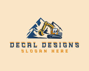 Industrial Quarry Excavation Logo