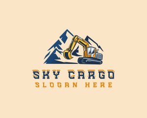 Industrial Quarry Excavation Logo