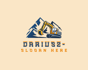 Industrial Quarry Excavation Logo