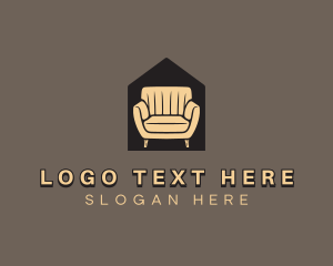 Furniture - Seat Chair Upholstery logo design