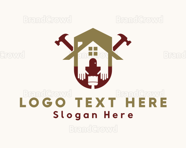 House Construction Carpentry Logo