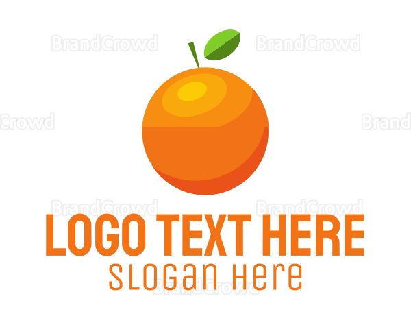 Orange Citrus Fruit Logo