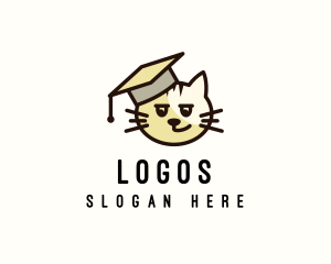 Pet - Cat Pet Graduate logo design
