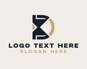 Letter Tr - Interior Design Studio Letter D logo design