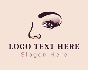 Makeup Eyelash Salon Logo