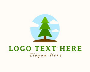 Wood - Nature Tree Park logo design