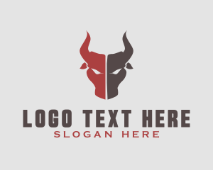 Oxen - Bullfighting Animal Horn logo design