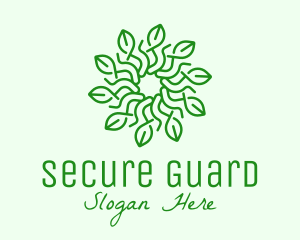 Florist Green Flower Logo