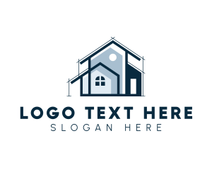 Draftsman - Home Builder Construction logo design