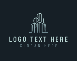 High Rise - Skyscraper Property Realtor logo design