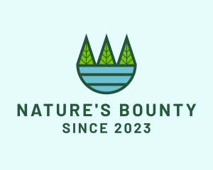 Nature Forest Lake logo design