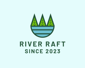 Nature Forest Lake logo design