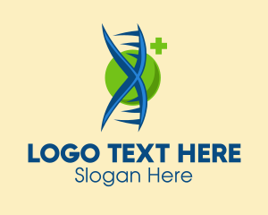 Genetic Chain - Digital DNA Chromosome logo design