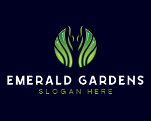 Leaf Garden Landscape logo design