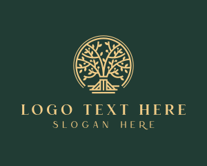 Gardening - Sustainable Horticulture Tree logo design