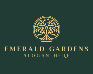 Sustainable Horticulture Tree logo design