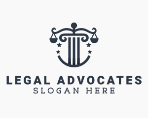 Pillar Scale Paralegal logo design