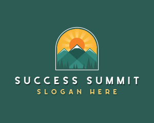 Sun Mountain Nature logo design