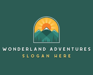 Sun Mountain Nature logo design