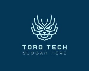 Tech Dragon Robot  logo design