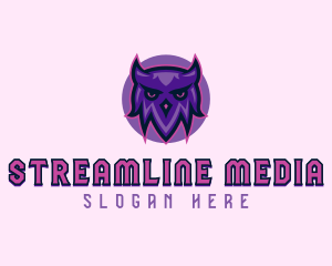 Streaming - Owl Bird Streaming logo design