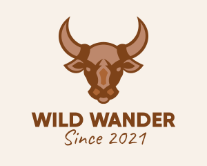 Brown Wild Bull logo design