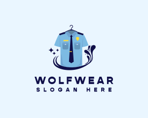 Laundromat - Police Uniform Laundromat logo design