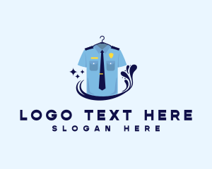 Officer - Police Uniform Laundromat logo design