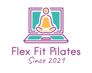 Pilates - Online Yoga Class logo design