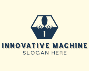 Mechanical Laser Machine logo design