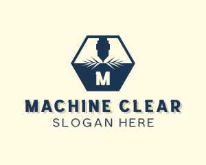 Mechanical Laser Machine logo design