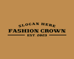 Western Fashion Business logo design