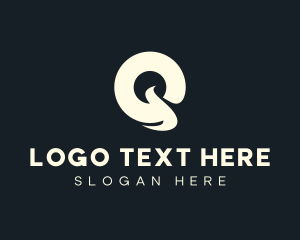Stylish Brand Cursive Letter Q logo design