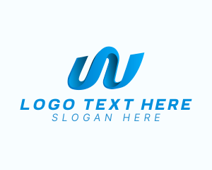 Surfing - Creative Wave Letter W logo design