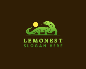 Lizard - Komodo Dragon Lizard logo design
