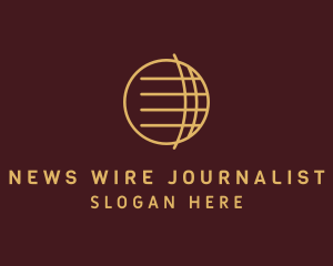 News Globe Sphere logo design