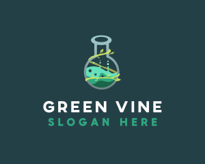 Vine Flask Laboratory logo design