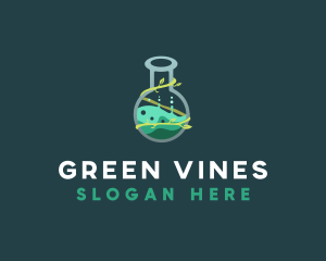 Vine Flask Laboratory logo design