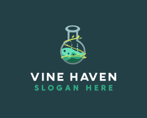 Vine Flask Laboratory logo design