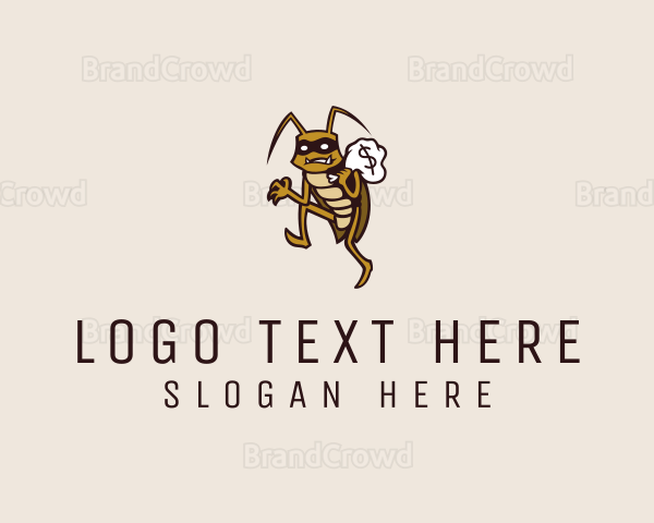 Cockroach Thief Burglar Logo