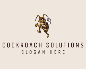 Cockroach Thief Burglar logo design