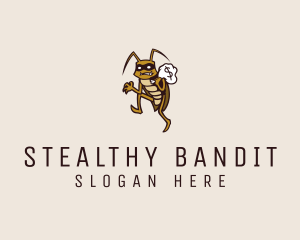 Cockroach Thief Burglar logo design