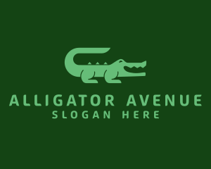 Alligator - Wild Crocodile Reptile logo design