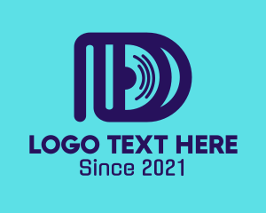 Cd - Music Disco Letter D logo design